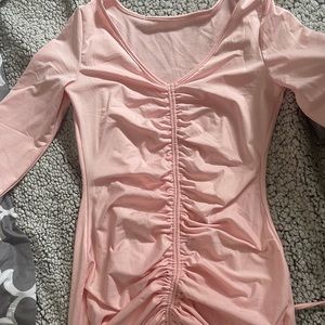 Amazon bodycon dress, very cute pink, also very stretchy and amazing material